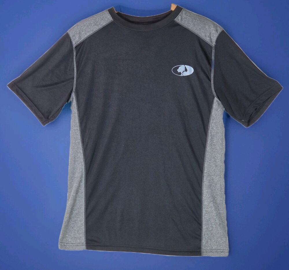 Mossy Oak Performance T-Shirt Men’s Medium Black Tagless Hiking Camping Stretch